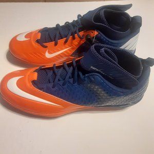 NWOB Nike Lunarlon Superbad Pro Football Cleats Mens 14 Orange Blue 544762-406